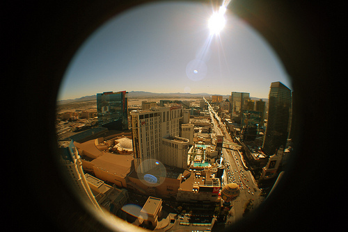 Post image for Fish eye view of the Strip | Picture Las Vegas